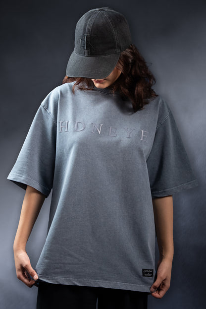 HDNEYE Ash Grey GRW Wash Oversized T-Shirt