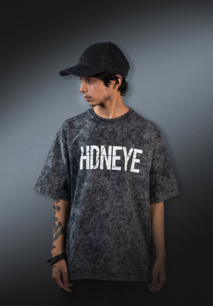 HDNEYE “New Story Everyday” Oversized Acid Wash T-Shirt –